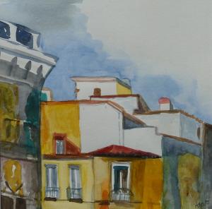 Immeuble jaune de Madrid         
